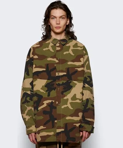 Fear of God Military Overshirt Woodland Camo