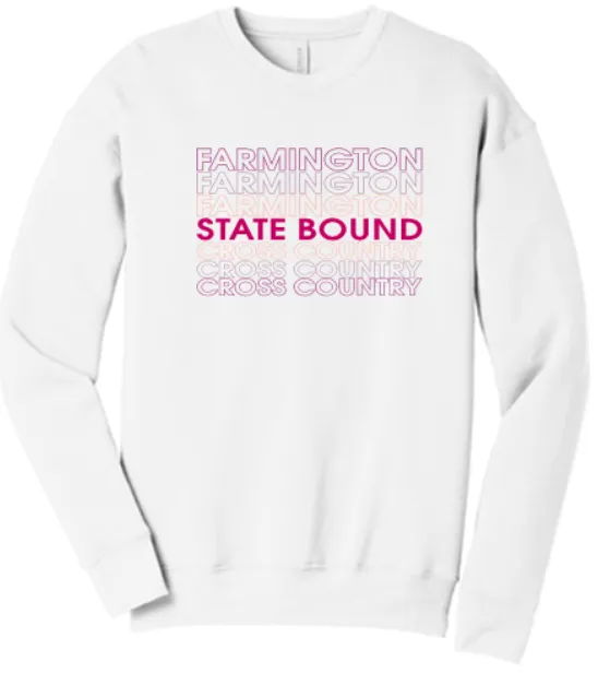 FHS GIRLS XC STATE UNISEX SPONGE FLEECE DROP SHOULDER SWEATSHIRT