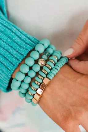 Fit For A Queen Bracelet Set- Turquoise