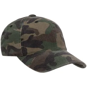 Flexfit Garment Washed Camo Woodland