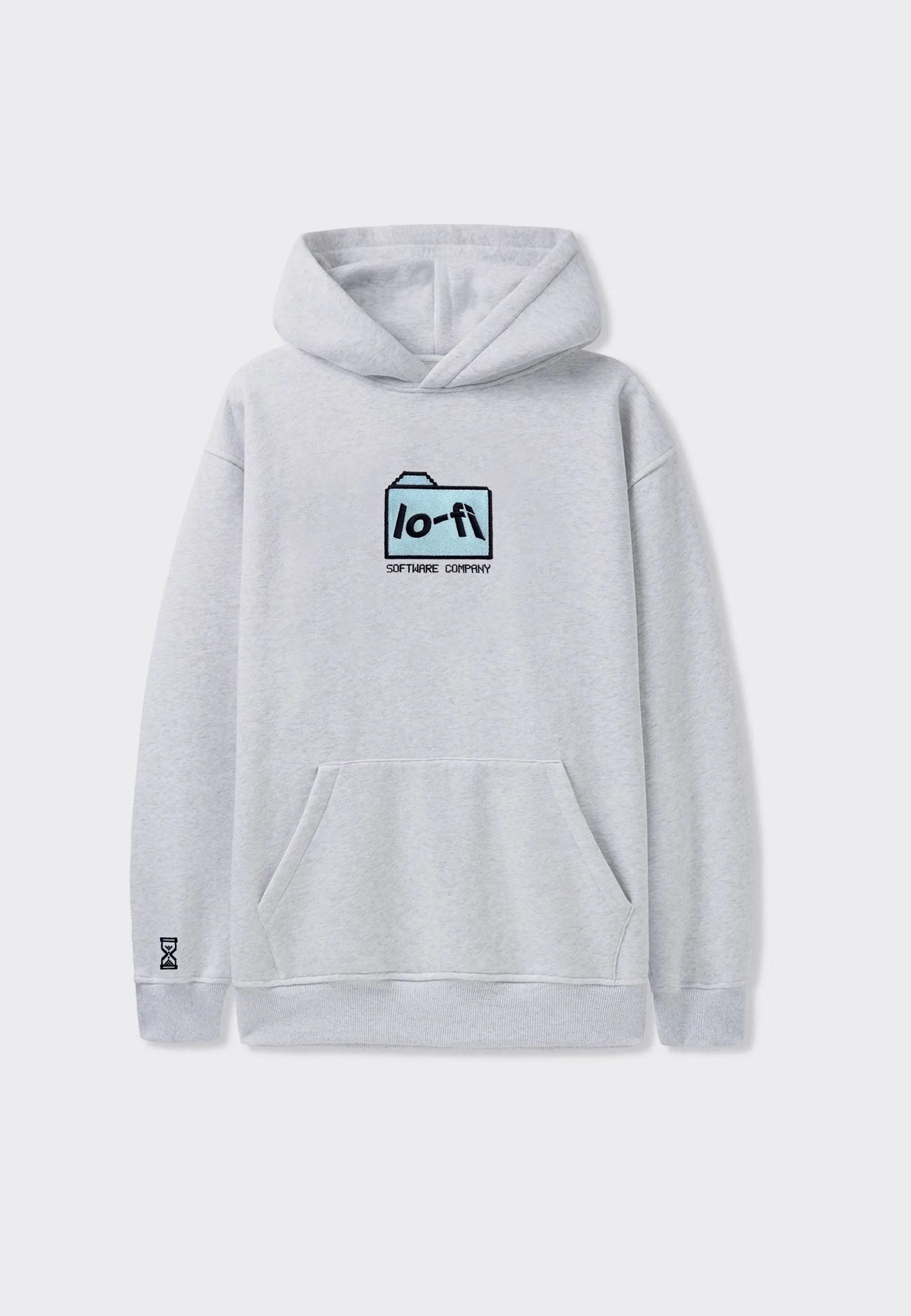 Folder Logo Hoodie - Ash Grey