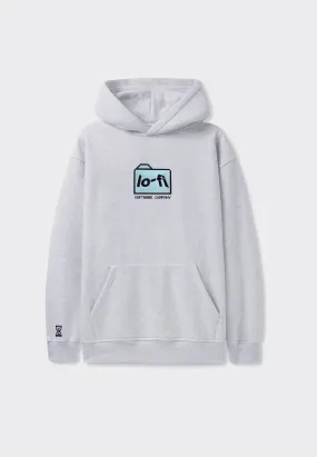 Folder Logo Hoodie - Ash Grey