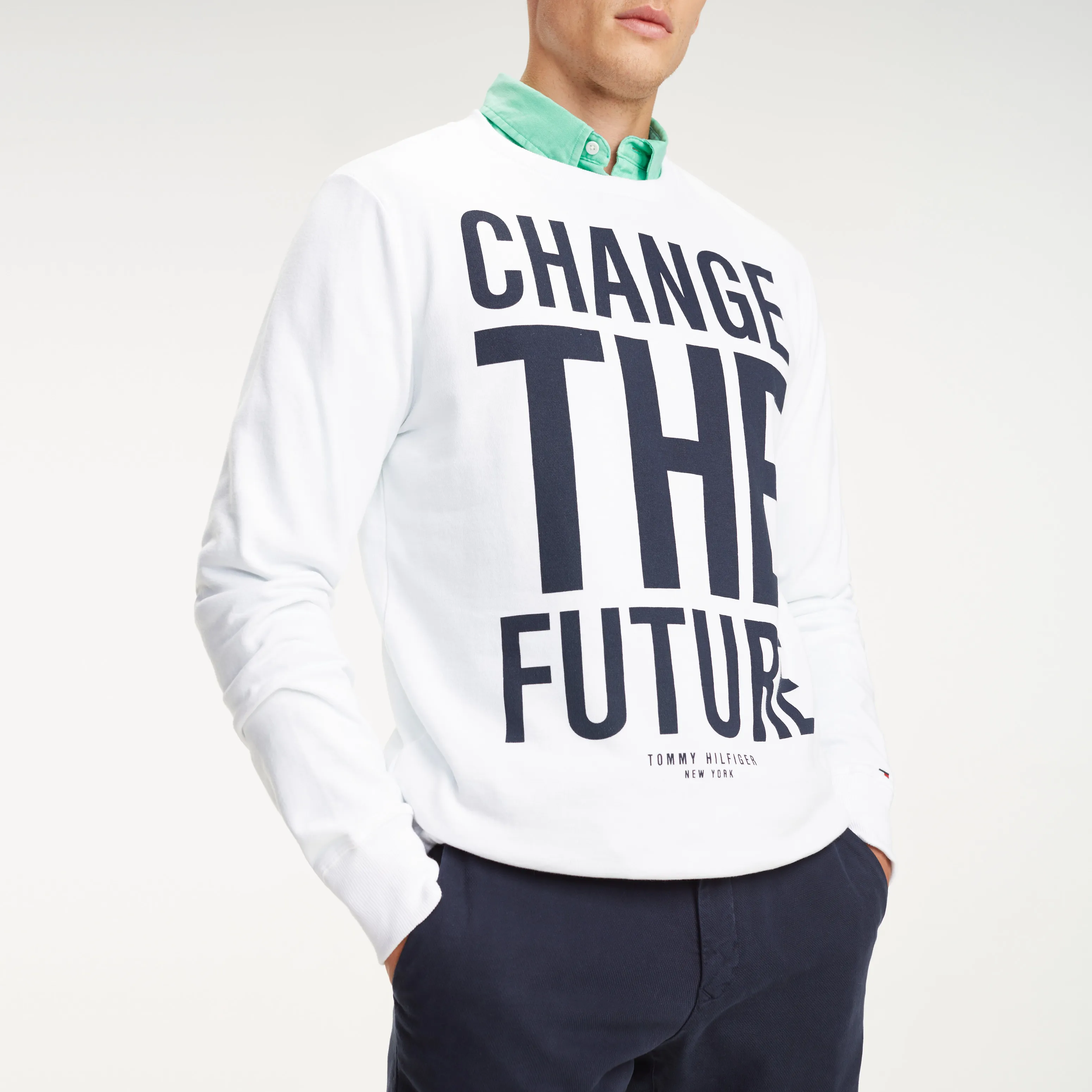 Future Slogan Cotton Sweatshirt | Hoodies | Tommy Hilfiger