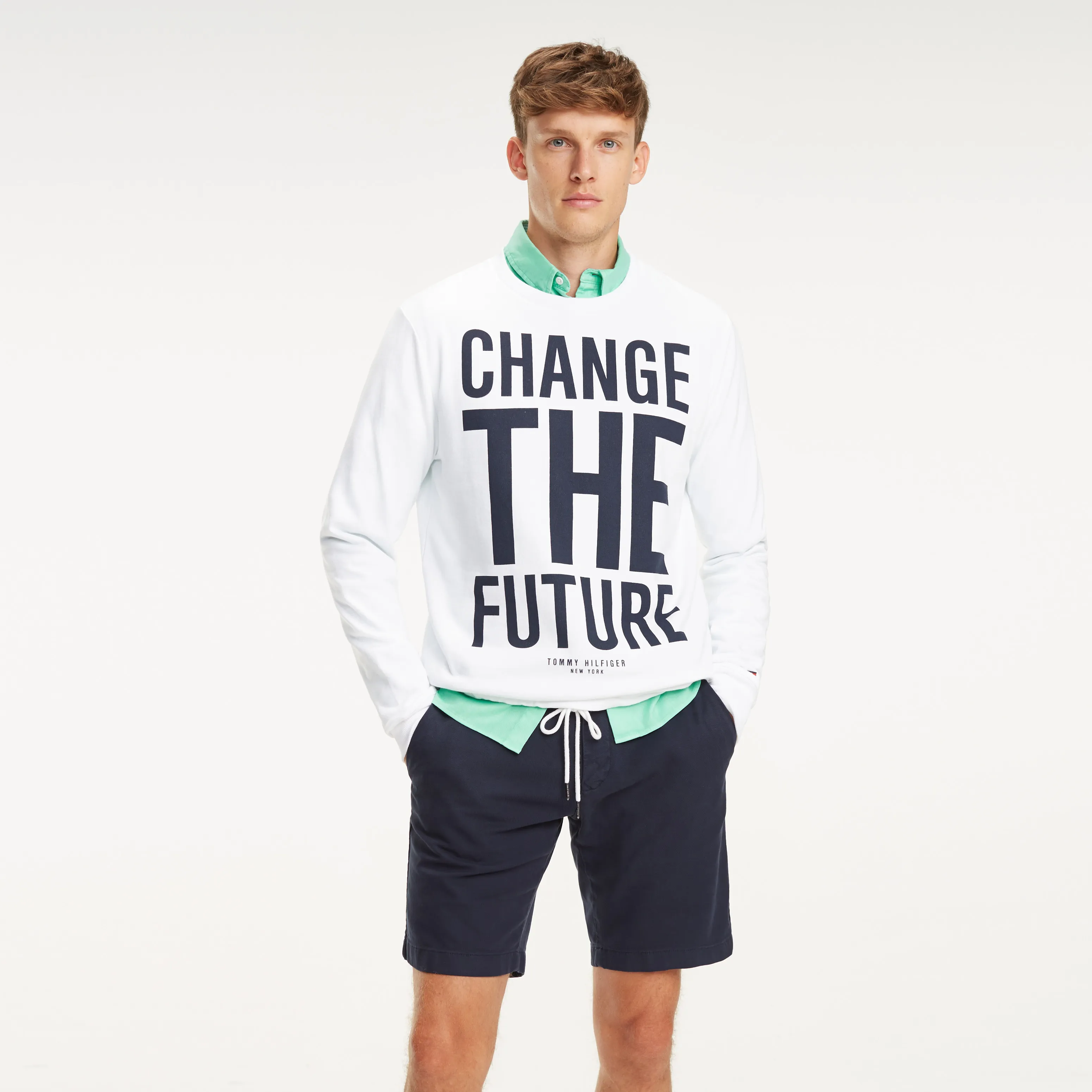 Future Slogan Cotton Sweatshirt | Hoodies | Tommy Hilfiger