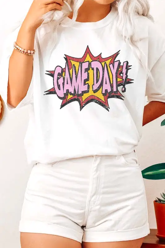 GAME DAY GRAPHIC TEE PLUS SIZE