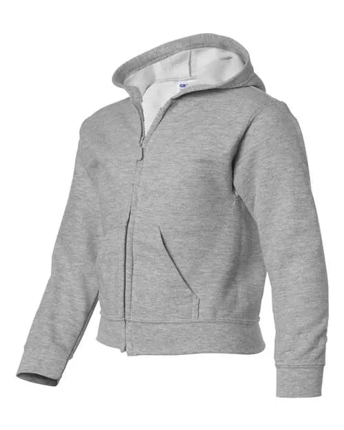 Gildan Youth Heavy Blend Full-Zip Hooded Sweatshirt