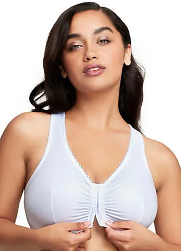 Glamorise Full Figure Plus Size Complete Comfort Wirefree Cotton T-Back Bra | Grattan