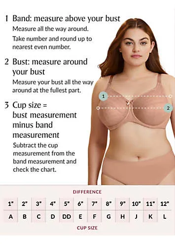 Glamorise Full Figure Plus Size Complete Comfort Wirefree Cotton T-Back Bra | Grattan