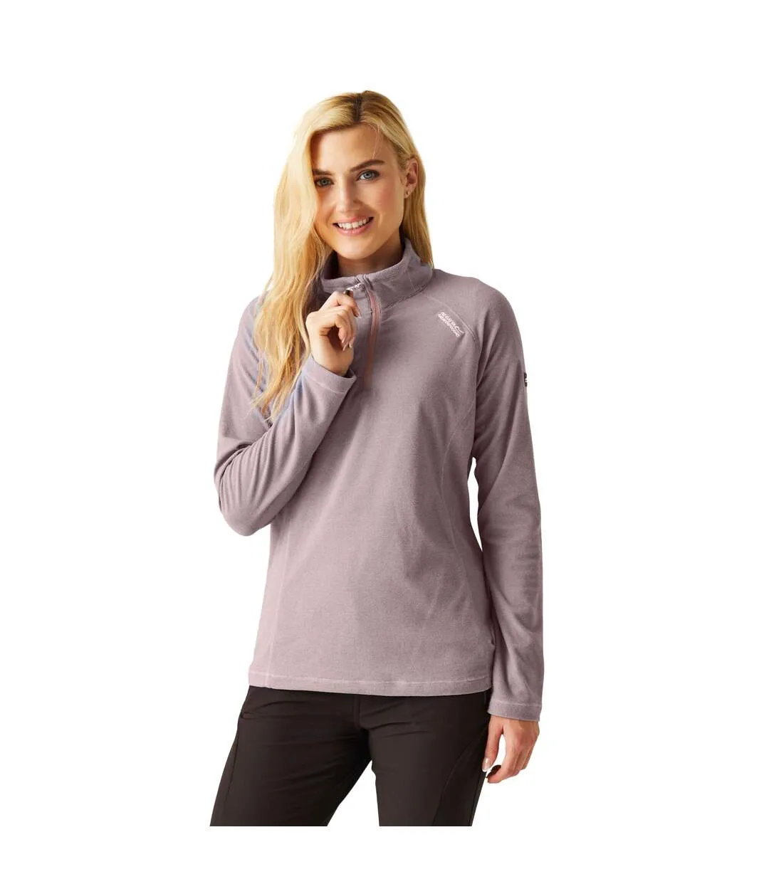 Great outdoors womens/ladies montes half zip fleece top heather Regatta