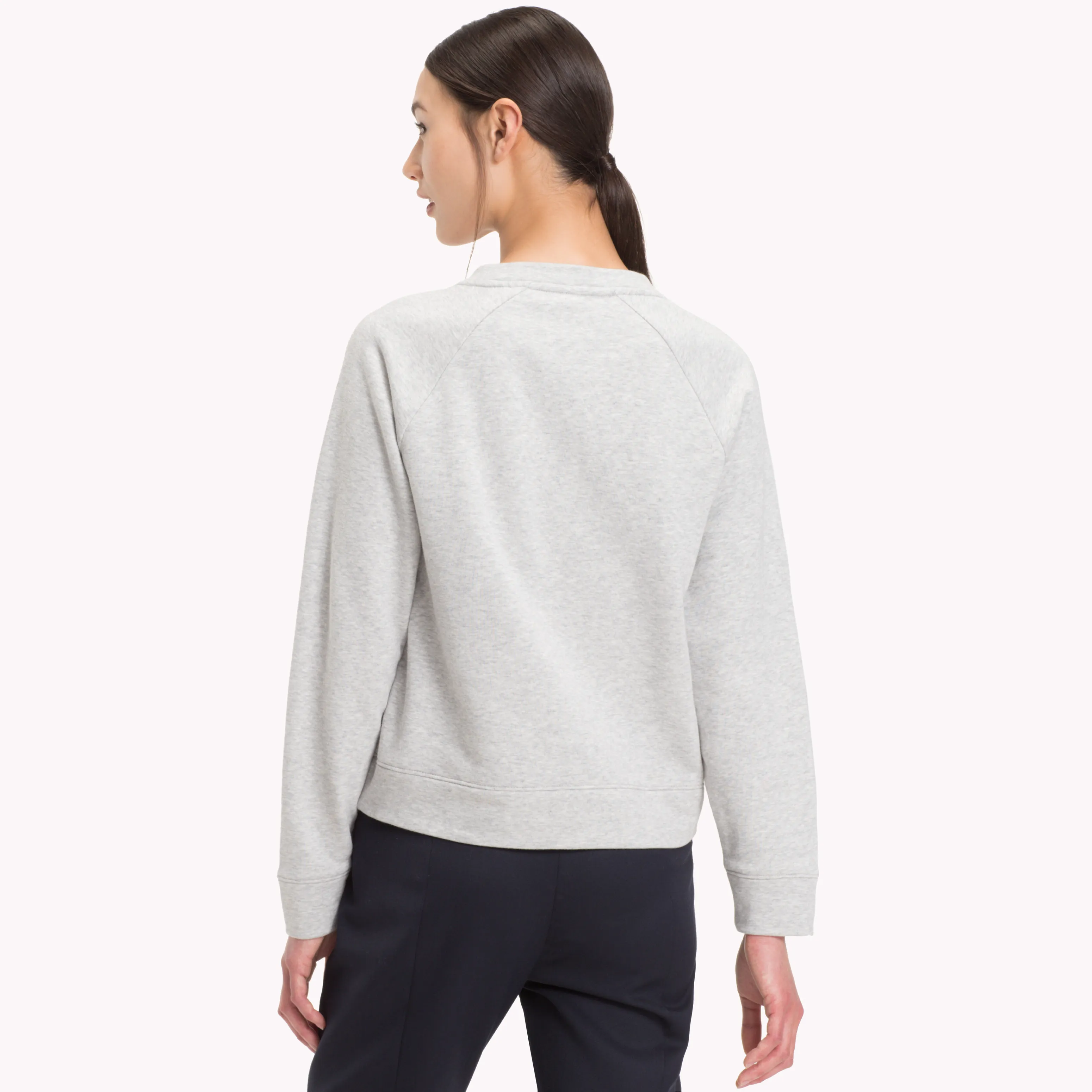 Grey Sparkle Crest Sweatshirt | Sweatshirts & Hoodies | Tommy Hilfiger