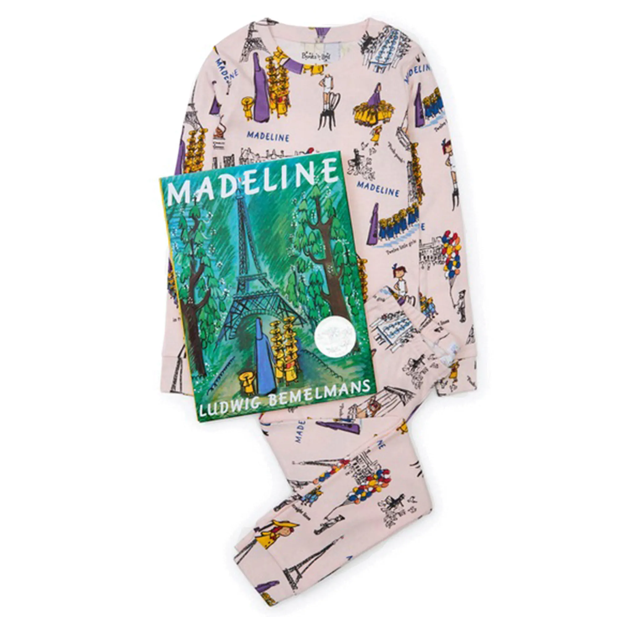 Hatley Books to Bed Youth Madeline Pajama and Book Set