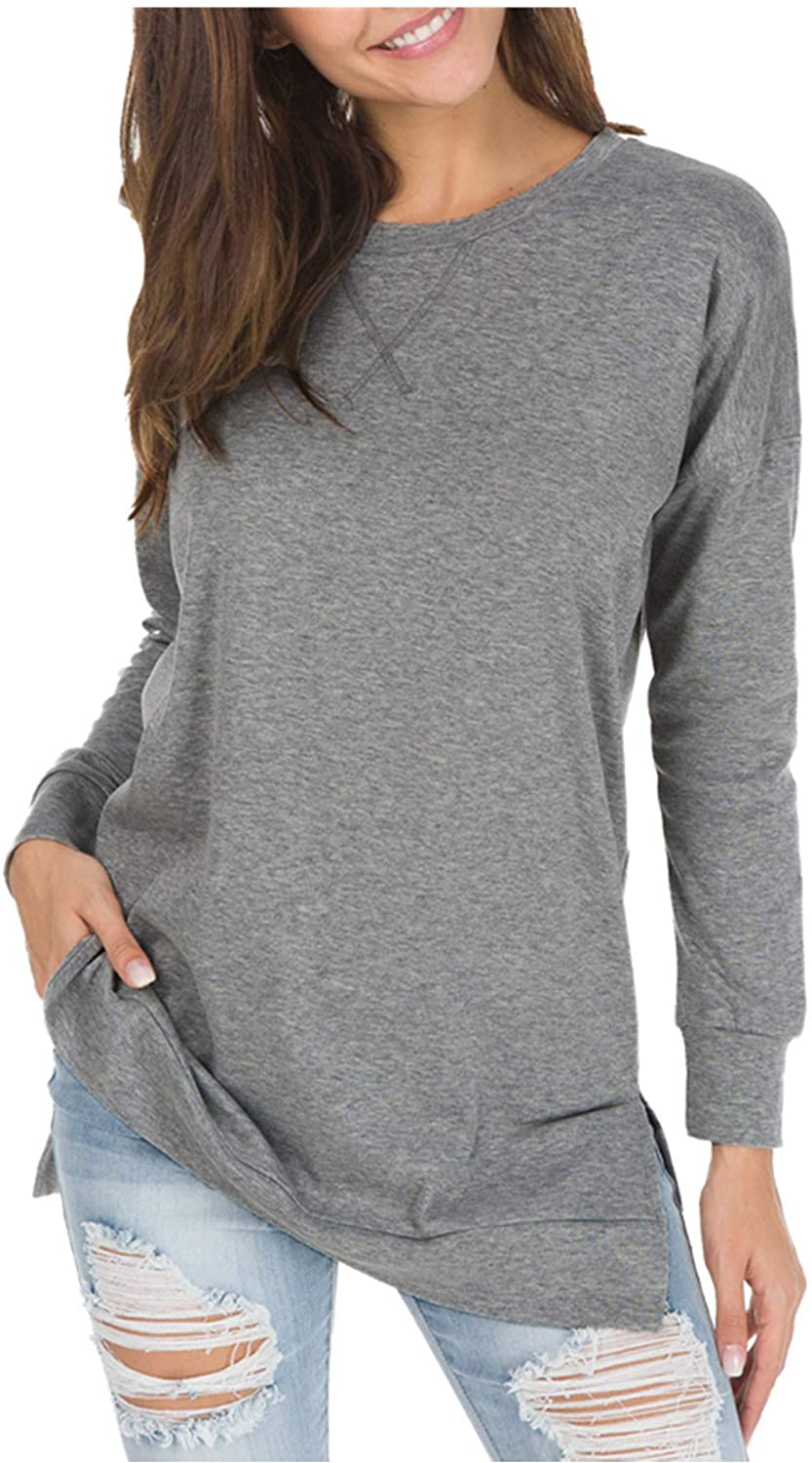 Haute Edition Women's Colorblock and Solid Spring Crewneck Raglan Tee With Plus