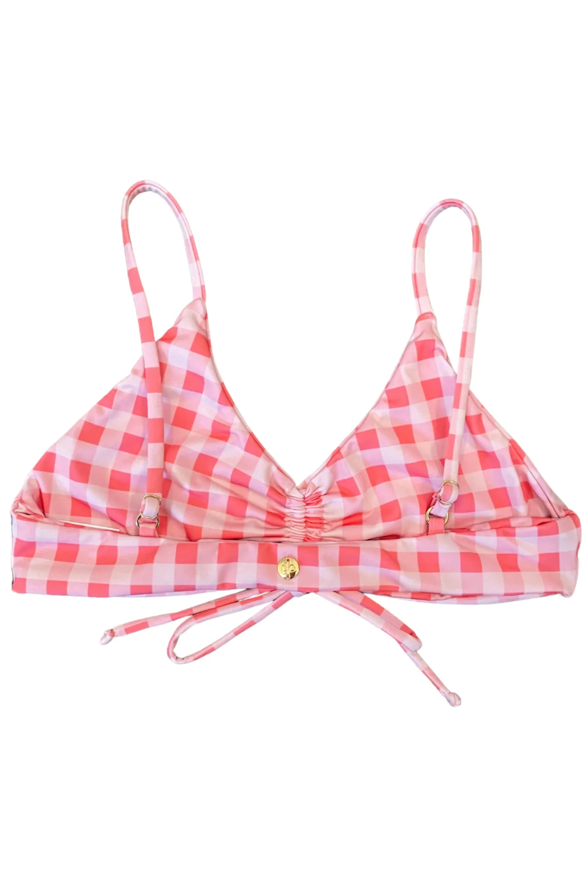 HEATHER GINGHAM Bikini Top