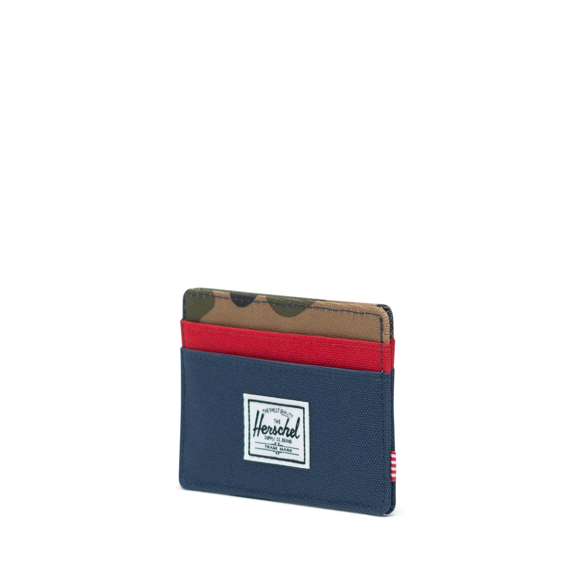 Herschel Charlie RFID Woodland Camo/Navy/Red