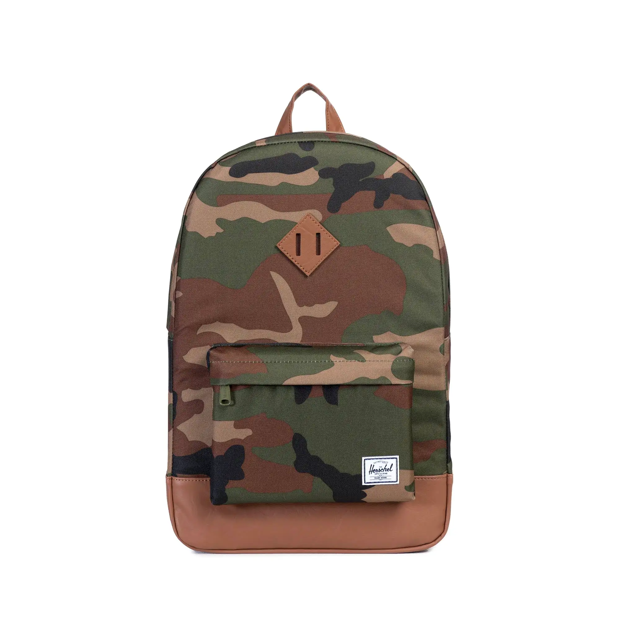 Herschel Heritage Woodland Camo/Tan Synthetic Leather