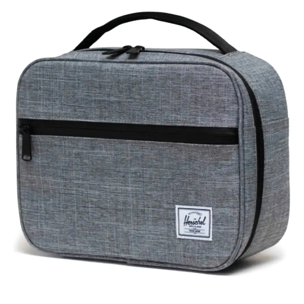 Herschel Pop Quiz Lunch Box Raven Crosshatch OS