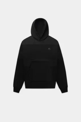 Hexline Box Fit Hoodie Jet Black