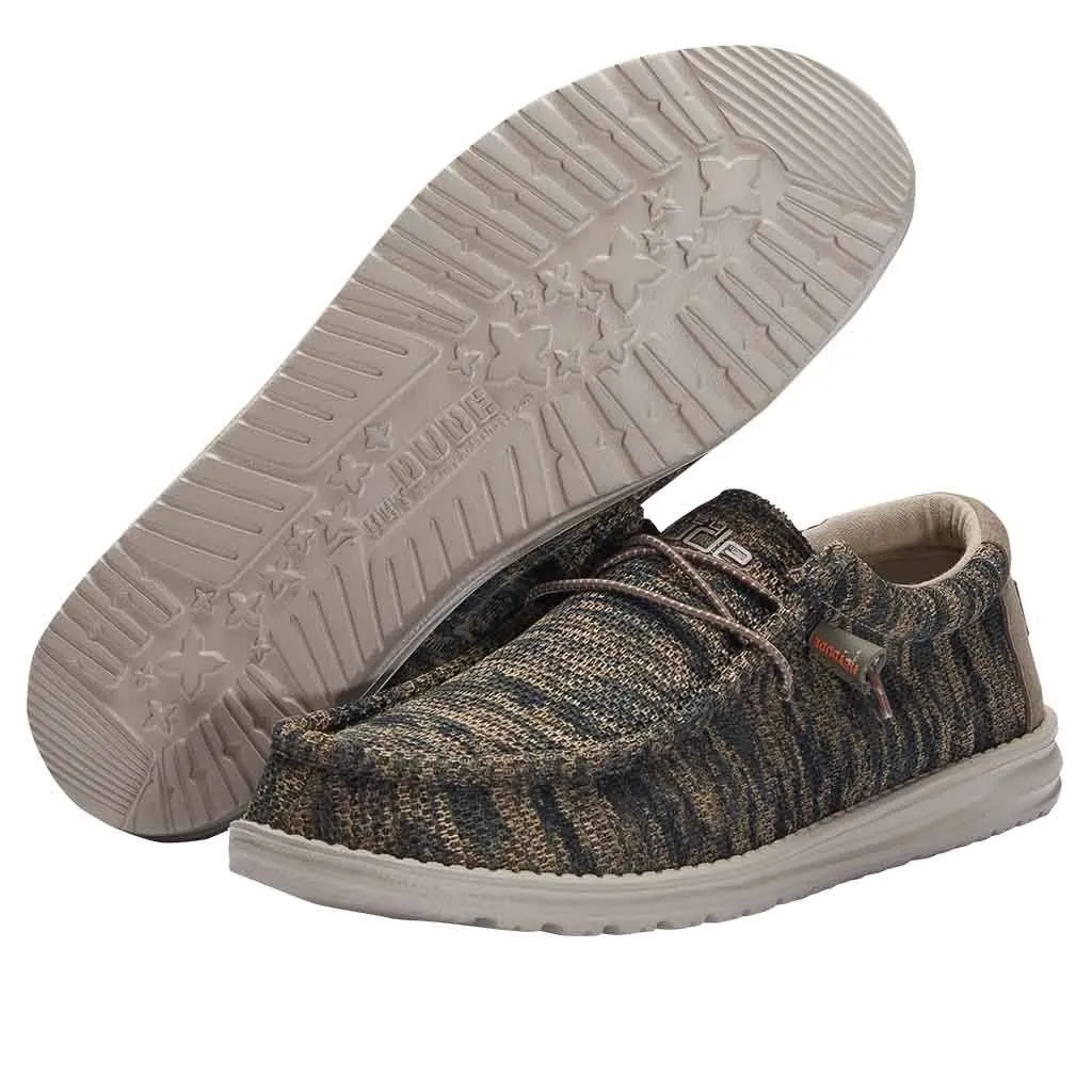 Hey Dude Mens Wally Sox Multi- Woodland Camo