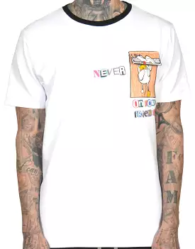 Hideout Never Rat Pocket Tee (White)