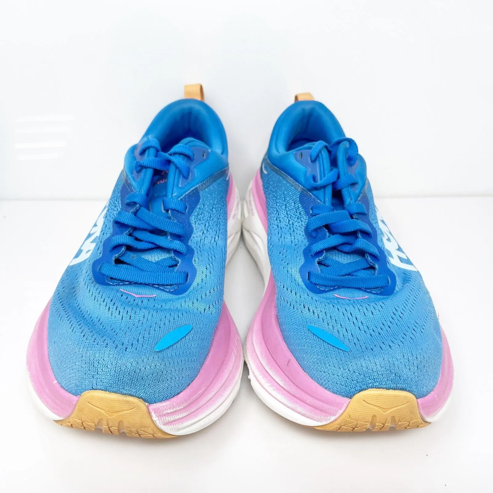 Hoka One One Womens Bondi 8 1127952 CSAA Blue Running Shoes Sneakers Size 7 B