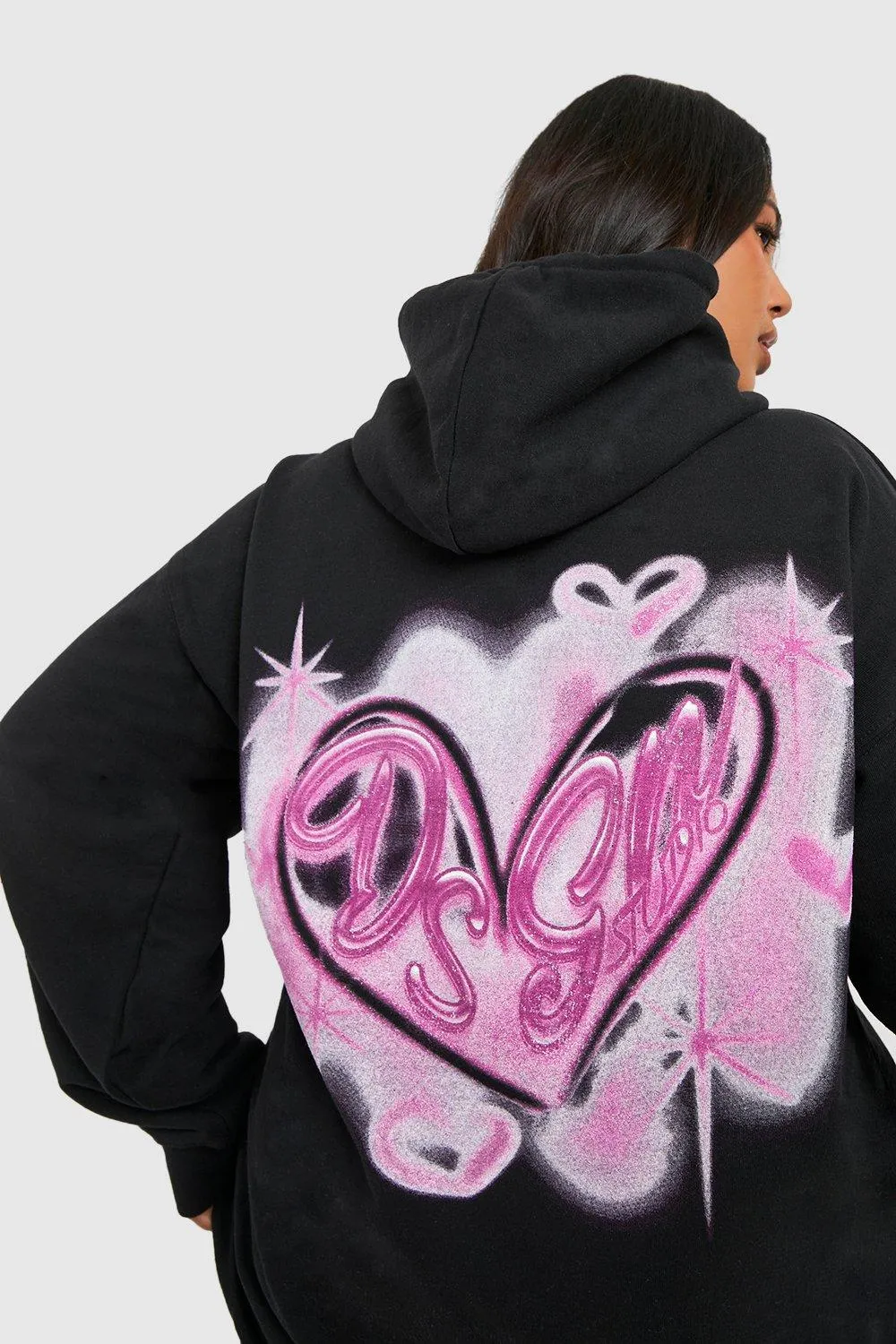 Hoodies & Sweatshirts | Plus Oversized Self Love Hoodie | boohoo