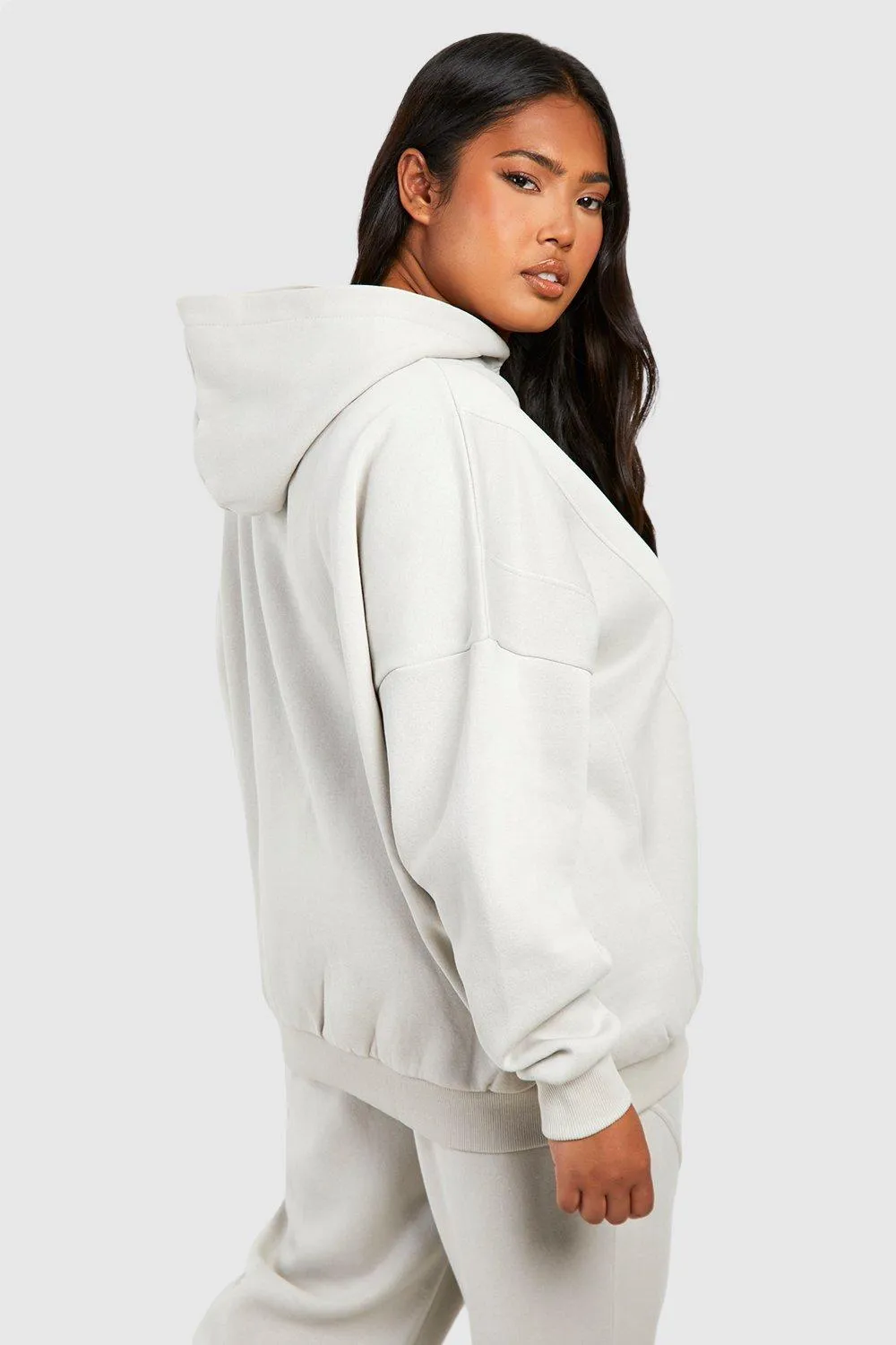 Hoodies & Sweatshirts | Plus Seam Detail Oversized Hoodie | boohoo