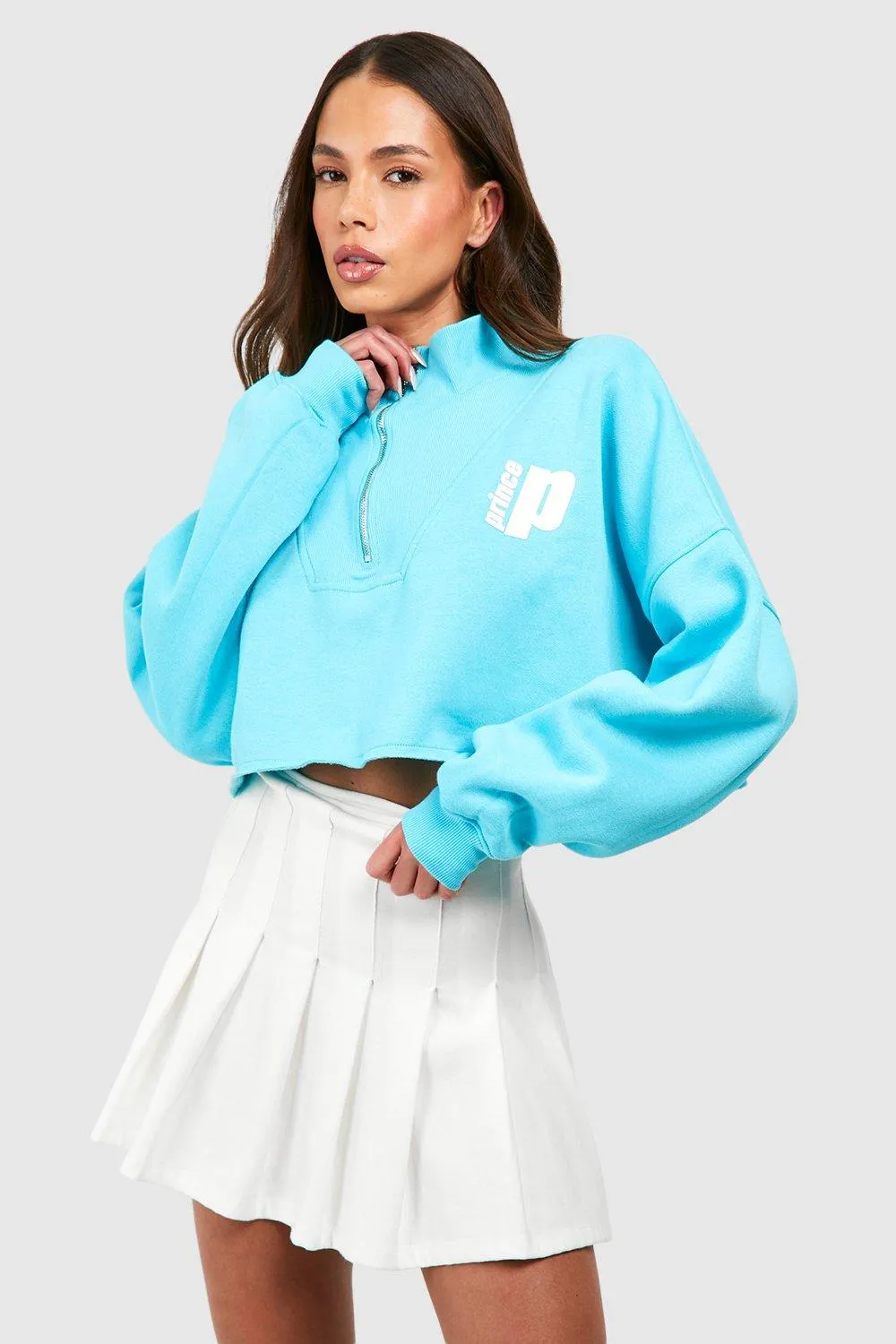 Hoodies & Sweatshirts | Prince Half Zip Sweatshirt | boohoo