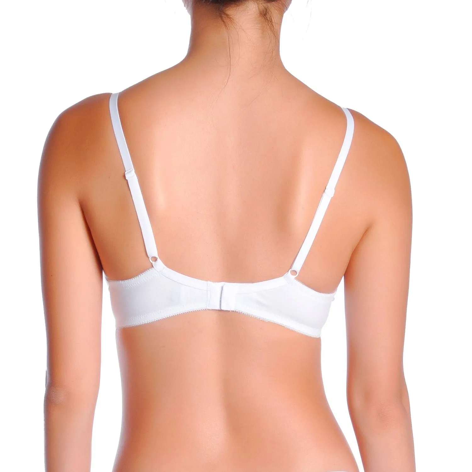 Huit - Sweet Cotton Wireless Bra | White