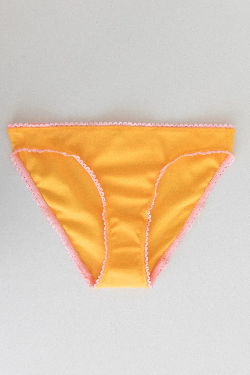 ISABELLA PANTY IN MARIGOLD ORGANIC COTTON