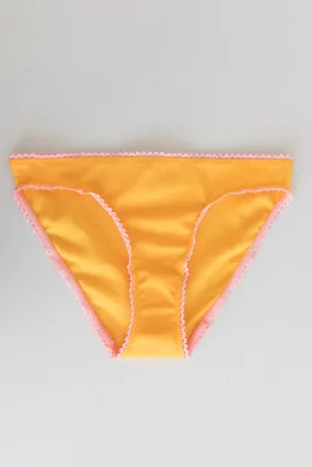 ISABELLA PANTY IN MARIGOLD ORGANIC COTTON