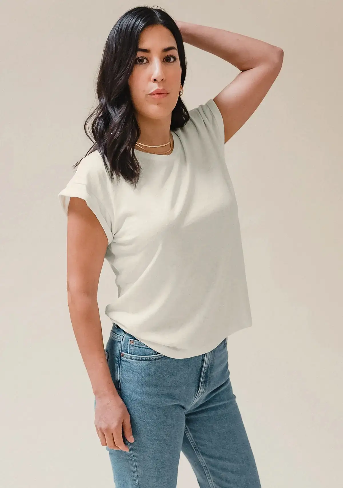 Jane Cuffed Hemp Tee