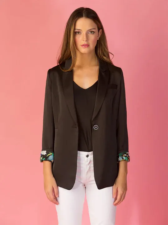 JESSIE LIU Acetate Jacket - Black/Multi Jacket