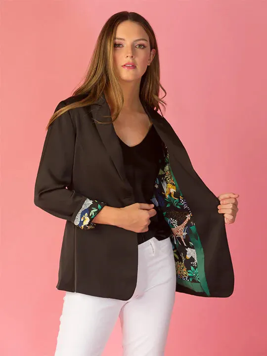 JESSIE LIU Acetate Jacket - Black/Multi Jacket