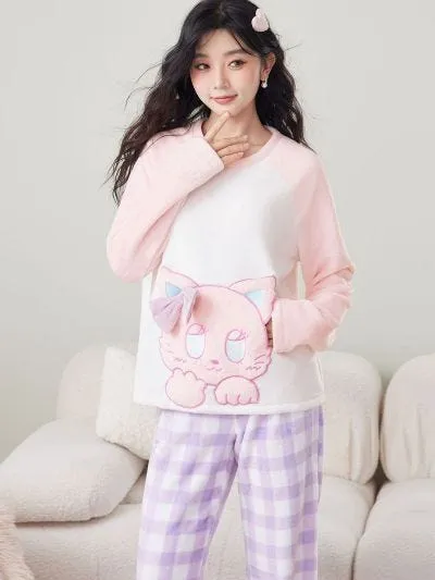 KEELY, Fleece Pajama Set