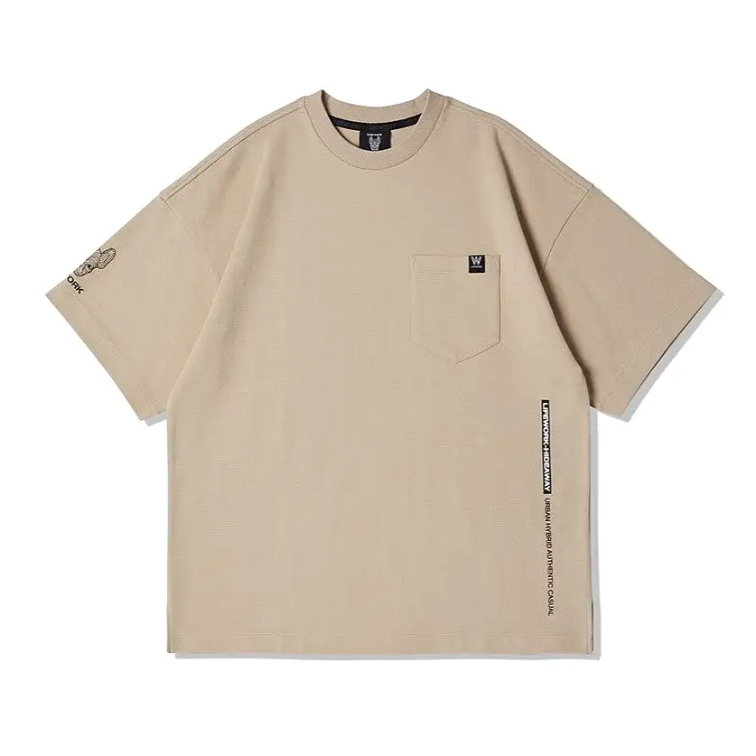 LifeWork Bulldog Pocket Tee Beige