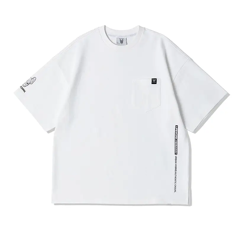 LifeWork Bulldog Pocket Tee White