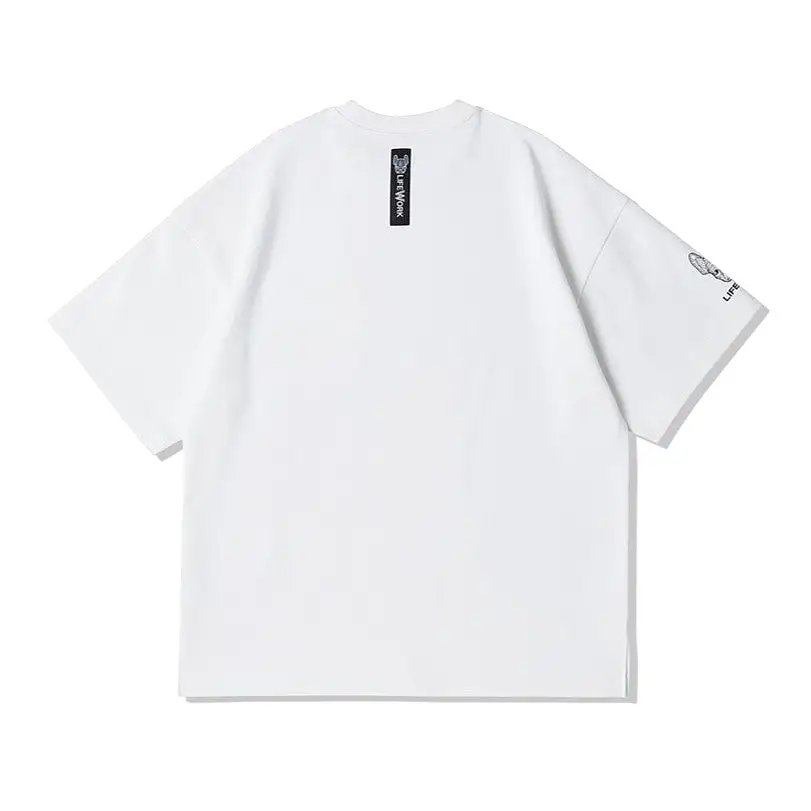 LifeWork Bulldog Pocket Tee White