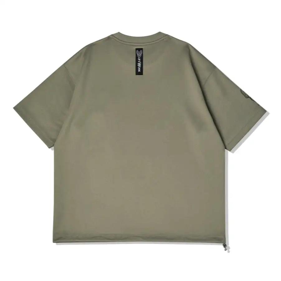 LifeWork Zip Pocket Tee Khaki