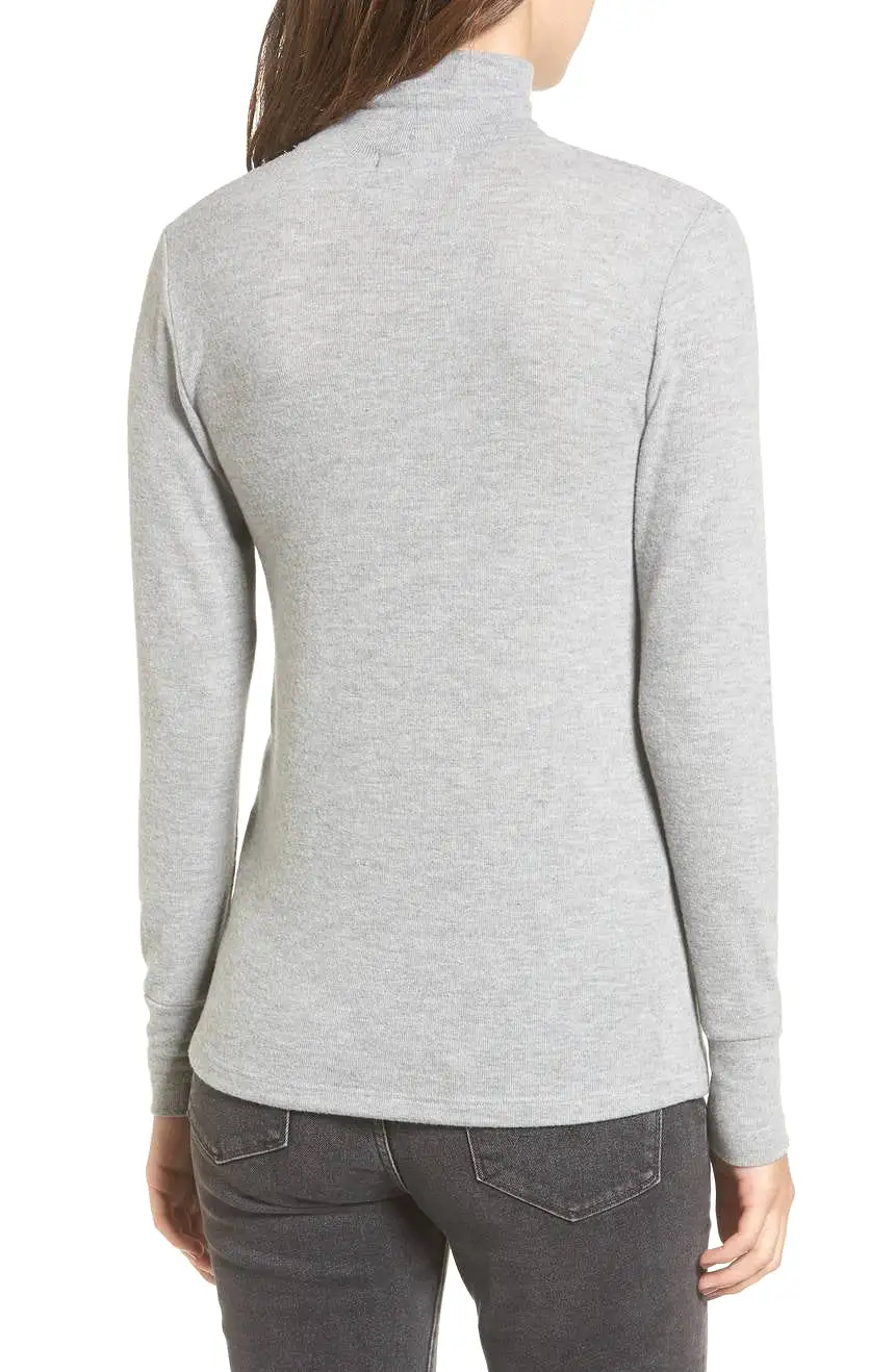 LNA Hamilton Asymmetrical Long Sleeve Top