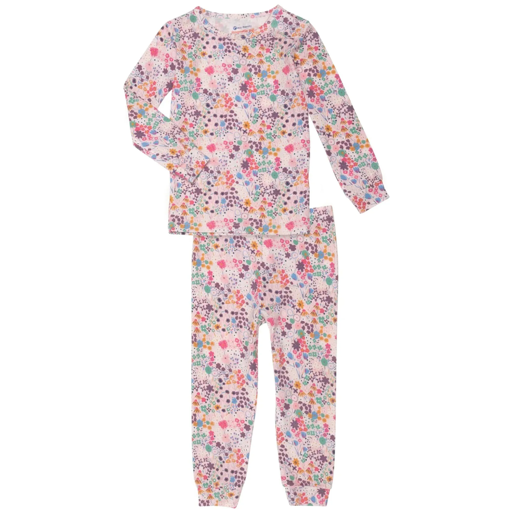 Magnetic Me Toddler Girl's Isla Modal Magnetic No Drama Pajama Long-Sleeve Set, 2-Piece