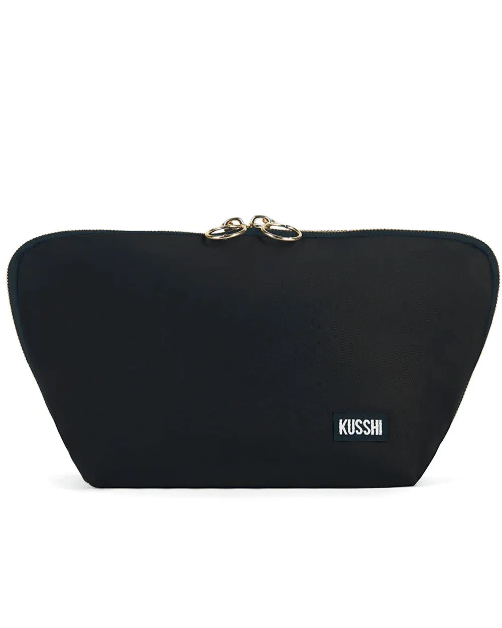 Medium Signature Makeup Bag in Black and Red