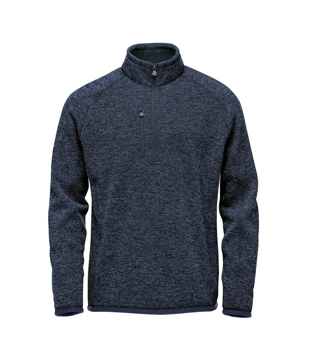 Mens avalante heather quarter zip fleece top navy Stormtech