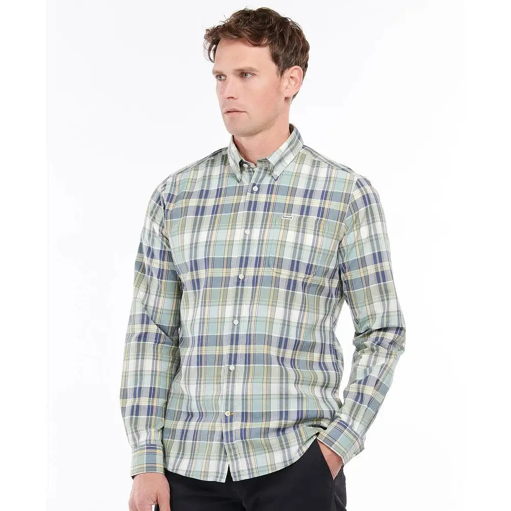 Men's Barbour | Elmwood Tailored Shirt | Mint