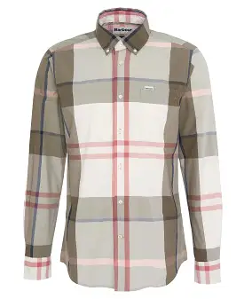 Men's Barbour | Harris Tailored Shirt | Glenmore Olive Tartan