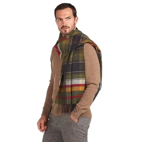 Men's Barbour | Lambswool Mixed Tartan Scarf | Tartan