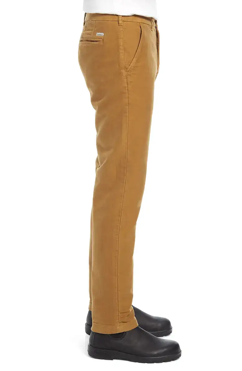 Men's Barbour | Neuston Soft Brushed Moleskin Pants | Sandstone