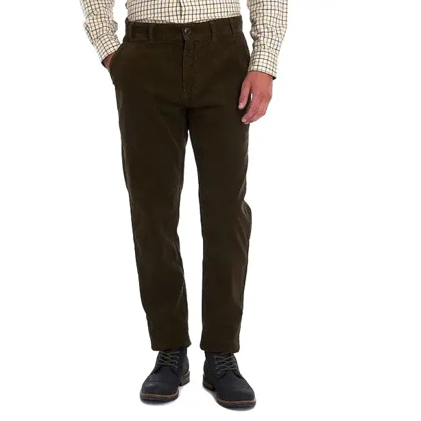 Men's Barbour | Neuston Stretch Corduroy Pants | Dark Olive