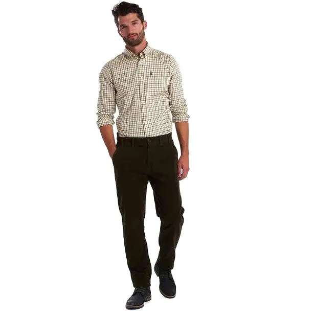 Men's Barbour | Neuston Stretch Corduroy Pants | Dark Olive