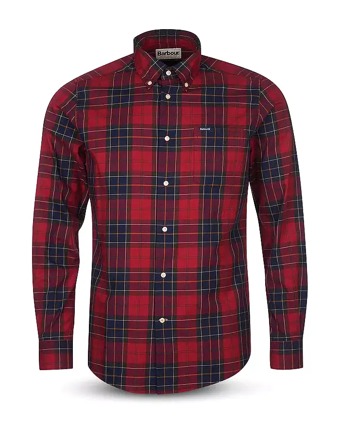 Men's Barbour | Wetheram Tailored Shirt | Red