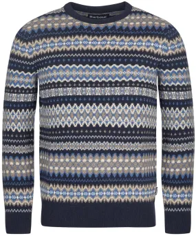 Men's Barbour Case Fair Isle Crew Neck Jumper